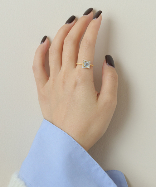 WEB限定/追加》ODUL SLOBE別注 スクエアカットリング（リング）｜odul