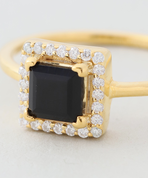 odul（オジュール）の「《WEB限定/追加》ODUL SLOBE別注 スクエアカットリング（リング・レディース・スカイブルー/ブラック/ホワイト・FREE/11/13）」の17枚目の写真