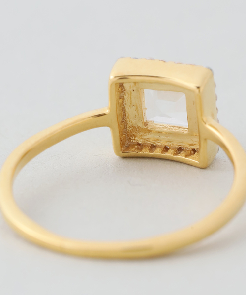 odul（オジュール）の「《WEB限定/追加》ODUL SLOBE別注 スクエアカットリング（リング・レディース・スカイブルー/ブラック/ホワイト・FREE/11/13）」の20枚目の写真