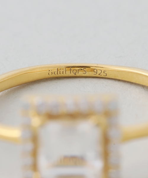 odul（オジュール）の「《WEB限定/追加》ODUL SLOBE別注 スクエアカットリング（リング・レディース・スカイブルー/ブラック/ホワイト・FREE/11/13）」の21枚目の写真