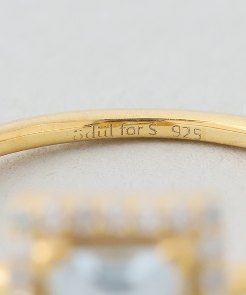 WEB限定/追加》ODUL SLOBE別注 スクエアカットリング（リング）｜odul