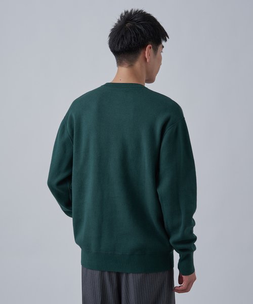 B.C STOCK（ベーセーストック）の「《追加》【ANTS & ELEPHANTS】2トーン スウェットライクヘンリーネックニット（ニット/セーター・メンズ・ブラック/グレー/ネイビー/グリーン/ベージュ系その他・LARGE/MEDIUM）」の17枚目の写真