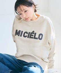 ワッペン刺繍裏毛トレーナー