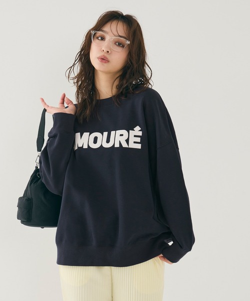coca(coca)(コカ)の「ワッペン刺繍裏毛トレーナー(スウェット・レディース・ライトブルー/ブラック/ネイビー/ライトベージュ・S/M/L)」の21枚目の写真