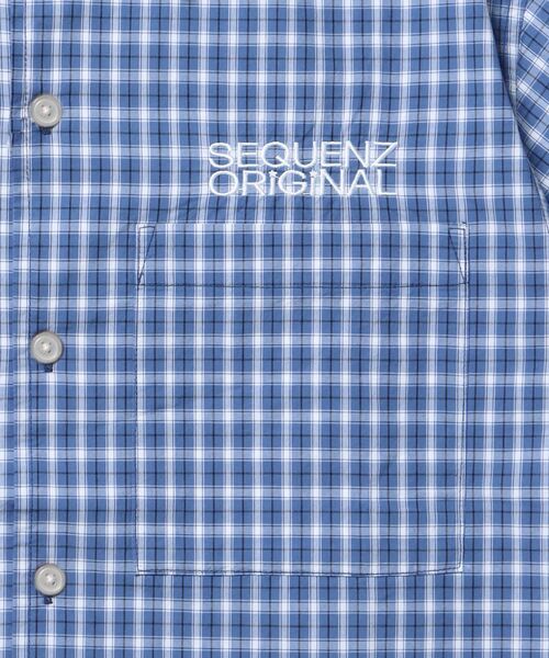SEQUENZ(シークエンズ)の「※WEB限定 / ワッペン刺繍 / チェック半袖シャツ / sqnz applique check shirts(シャツ/ブラウス・メンズ・グリーン/ピンク/ブルー/ライトブルー/ブラック・SMALL/LARGE/MEDIUM)」の21枚目の写真
