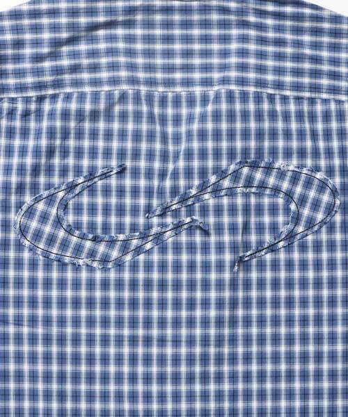 SEQUENZ(シークエンズ)の「※WEB限定 / ワッペン刺繍 / チェック半袖シャツ / sqnz applique check shirts(シャツ/ブラウス・メンズ・グリーン/ピンク/ブルー/ライトブルー/ブラック・SMALL/LARGE/MEDIUM)」の22枚目の写真