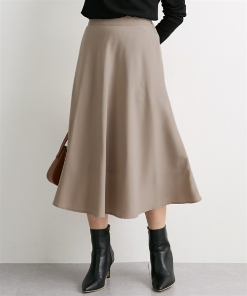 7days Life Styling(セブンデイズライフスタイリング)の「しわになりにくいストレッチフレアスカート(スカート・レディース・ブラック/モカ/ネイビー・M/S/3L/LL/L)」の2枚目の写真