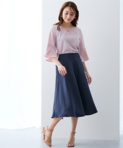 7days Life Styling(セブンデイズライフスタイリング)の「しわになりにくいストレッチフレアスカート(スカート・レディース・ブラック/モカ/ネイビー・M/S/3L/LL/L)」の12枚目の写真