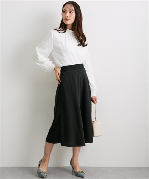 7days Life Styling(セブンデイズライフスタイリング)の「しわになりにくいストレッチフレアスカート(スカート・レディース・ブラック/モカ/ネイビー・M/S/3L/LL/L)」の18枚目の写真