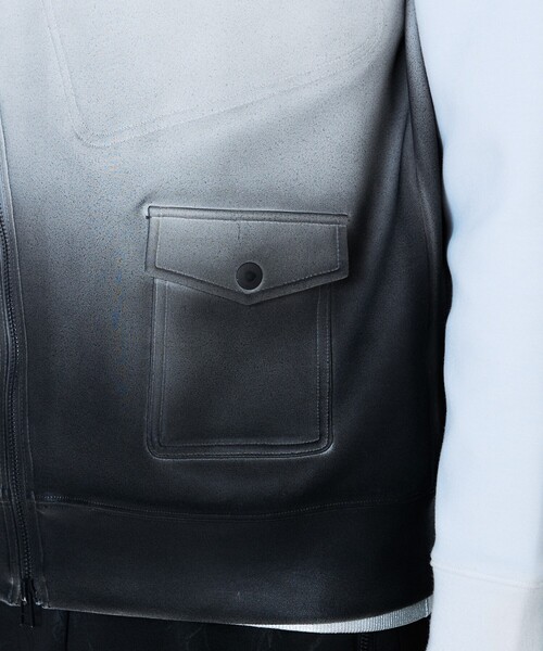 5351 POUR LES HOMMES（ゴーサンゴーイチプールオム）の「【ライダース】長袖 スウェットTシャツ（Tシャツ/カットソー・メンズ・ホワイト/ブラック・44/46/48/50）」の10枚目の写真