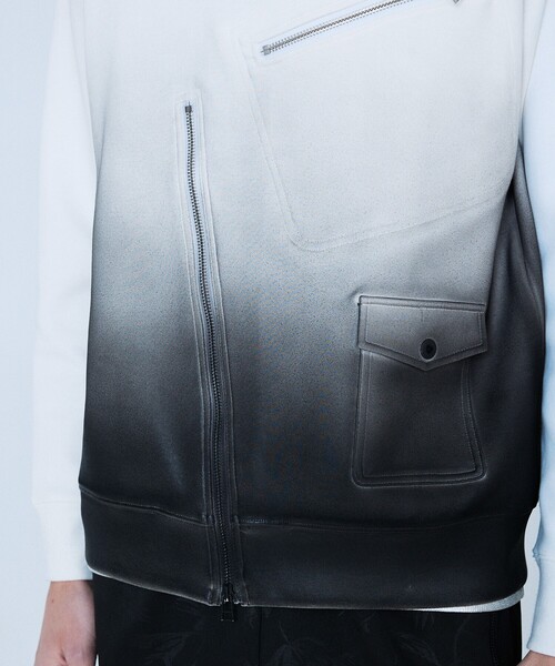 5351 POUR LES HOMMES（ゴーサンゴーイチプールオム）の「【ライダース】長袖 スウェットTシャツ（Tシャツ/カットソー・メンズ・ホワイト/ブラック・44/46/48/50）」の11枚目の写真