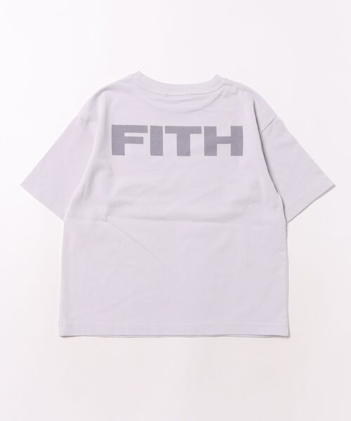 FITH(フィス)の「Smooth Cotton Jersey Back Logo Tee(Tシャツ/カットソー・キッズ・チャコールグレー/ピンク・145/135)」の5枚目の写真