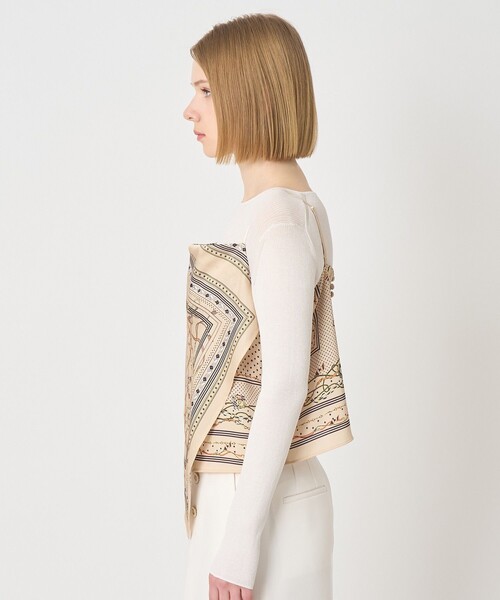 ANAYI（アナイ）の「【セットアップ対応商品】スカーフプリントキャミソール（その他トップス・レディース・オフホワイト/ネイビー/ベージュ・38）」の5枚目の写真