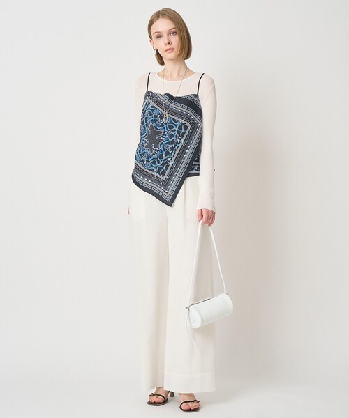 ANAYI（アナイ）の「【セットアップ対応商品】スカーフプリントキャミソール（その他トップス・レディース・オフホワイト/ネイビー/ベージュ・38）」の19枚目の写真