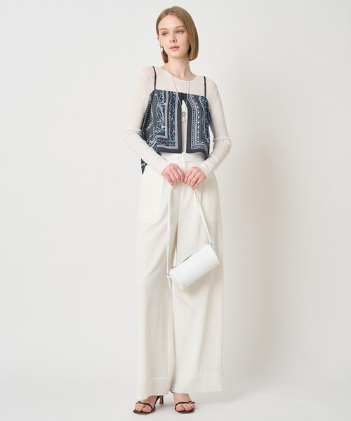 ANAYI（アナイ）の「【セットアップ対応商品】スカーフプリントキャミソール（その他トップス・レディース・オフホワイト/ネイビー/ベージュ・38）」の22枚目の写真