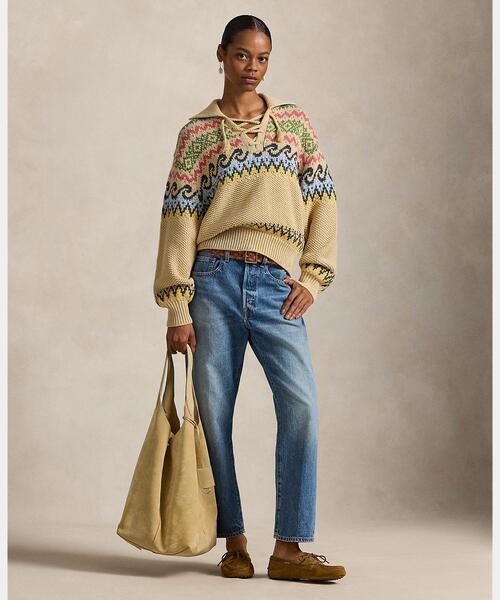 フェア アイル レースアップ セーター（ニット/セーター）｜POLO RALPH