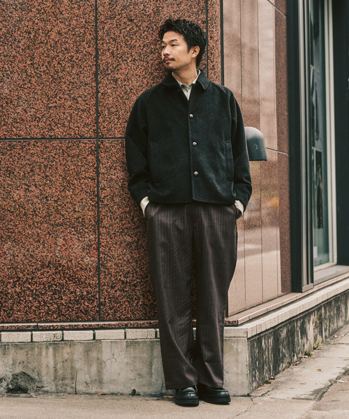 417 EDIFICE(フォーワンセブンエディフィス)の「【LE JAPON ATELIER】サックパンツ(スラックス・メンズ・ブラウン/ブラック/チョコ・SMALL/MEDIUM/LARGE)」の5枚目の写真