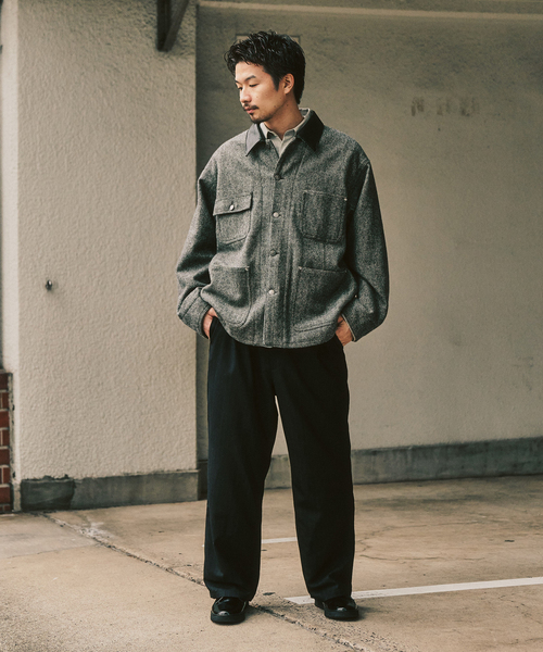 417 EDIFICE(フォーワンセブンエディフィス)の「【LE JAPON ATELIER】サックパンツ(スラックス・メンズ・ブラウン/ブラック/チョコ・SMALL/MEDIUM/LARGE)」の7枚目の写真