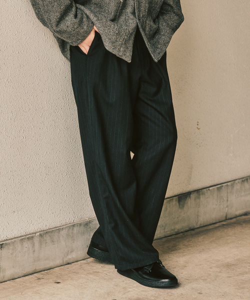 417 EDIFICE(フォーワンセブンエディフィス)の「【LE JAPON ATELIER】サックパンツ(スラックス・メンズ・ブラウン/ブラック/チョコ・SMALL/MEDIUM/LARGE)」の10枚目の写真