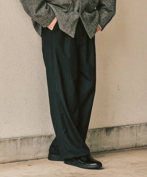 417 EDIFICE(フォーワンセブンエディフィス)の「【LE JAPON ATELIER】サックパンツ(スラックス・メンズ・ブラウン/ブラック/チョコ・SMALL/MEDIUM/LARGE)」の11枚目の写真