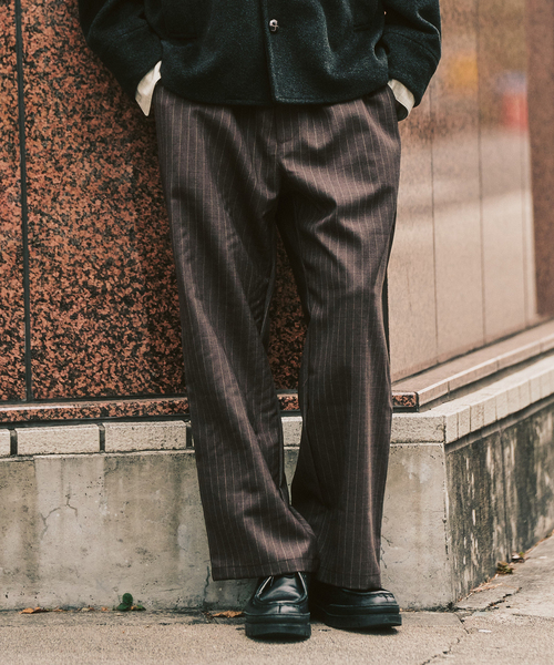417 EDIFICE(フォーワンセブンエディフィス)の「【LE JAPON ATELIER】サックパンツ(スラックス・メンズ・ブラウン/ブラック/チョコ・SMALL/MEDIUM/LARGE)」の15枚目の写真
