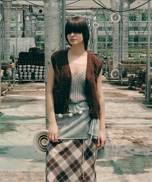 SSEMI（セミ）の「CABLE TOGGLE VEST(BR)（ベスト）」