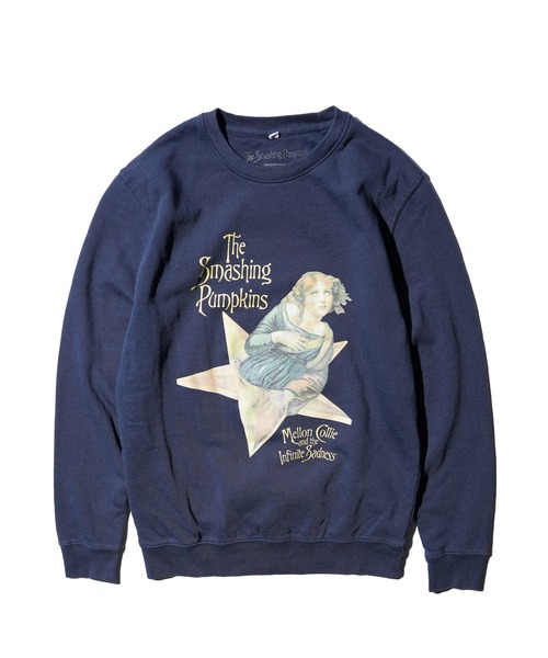 THRIFTY LOOK(スリフティールック)の「THRIFTY LOOK / スリフティールック THRIFTY "SMASHING PUMPKINS" SWEAT スマッシングパンプキンズ バンドスウェット ユーズド加工(スウェット・メンズ・ネイビー・LARGE)」の2枚目の写真