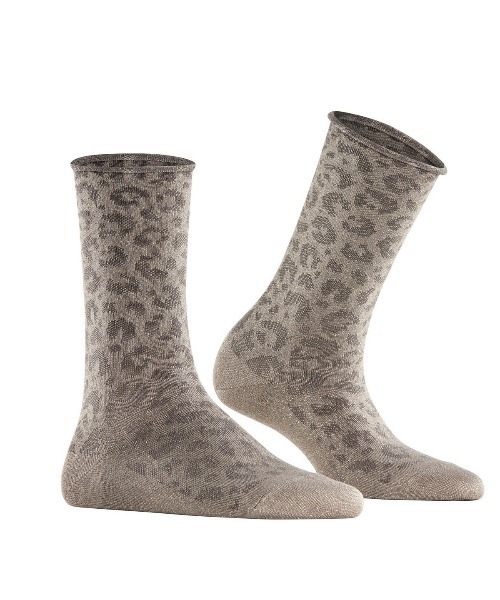 Kinetics(キネティクス)の「FALKE #47201 Shiny Socks Special Edition(ファルケ #47201 シャイニー ソックス スペシャル エディション)(ソックス/靴下・レディース・グレー系/ブラック・23cm)」の4枚目の写真