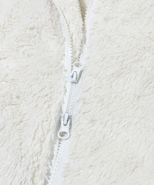 SK8ER ROCK(スケーターロック)の「Cross Logo Fleece Zip-Up Jacket ((cream))(その他アウター・メンズ・その他・FREE)」の5枚目の写真