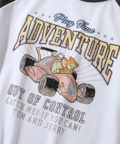 Tom＆Jerry（トムアンドジェリー）の「【Tom & Jerry/トム & ジェリー】ヴィンテージ ラグラン カレッジT（Tシャツ/カットソー・レディース・グレー系2/オフホワイト/クリーム/グレー系1・L/M）」の11枚目の写真