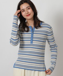 LAKOLE | 14ゲージヘンリーネックニットプルオーバー / 639733(ニット/セーター)