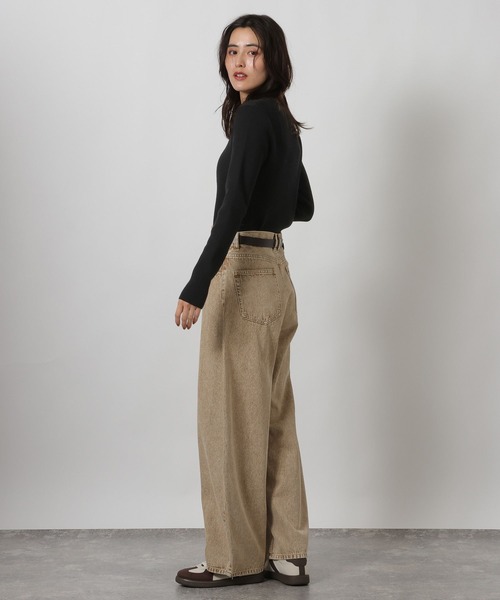 LAKOLE（ラコレ）の「14ゲージヘンリーネックニットプルオーバー / 639733（ニット/セーター・レディース・ブルー系その他/杢グレー/ブラック/アイボリー・FREE）」の21枚目の写真