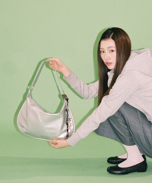 half moon bag (silver)