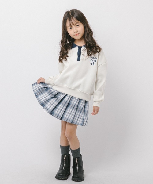 URBAN CHERRY(アーバンチェリー)の「【動くたびラメきらめく】ラメミックスプリーツスカート(インナーパンツ付き)(スカート・キッズ・ブラック/パープル/ネイビー/ピンク・120cm/110cm/140cm/130cm/150cm)」の12枚目の写真