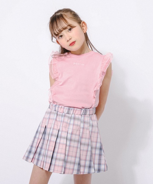 URBAN CHERRY（アーバンチェリー）の「【動くたびラメきらめく】ラメミックスプリーツスカート(インナーパンツ付き)（スカート・キッズ・ブラック/パープル/ネイビー/ピンク・120cm/110cm/140cm/130cm/150cm）」の10枚目の写真