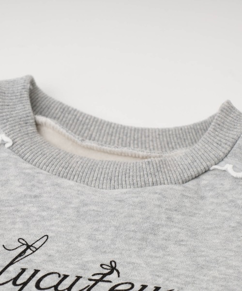 URBAN CHERRY（アーバンチェリー）の「サイドフリルデザインフレンチロゴ刺繍トレーナー（その他トップス・キッズ・グレー/ブラック・120cm/130cm/140cm/110cm）」の12枚目の写真