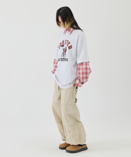 eastserviceshop（イーストサービスショップ）の「Basic Ballon Pants - G/Beige（その他パンツ・レディース・サンドベージュ・50/48）」の4枚目の写真