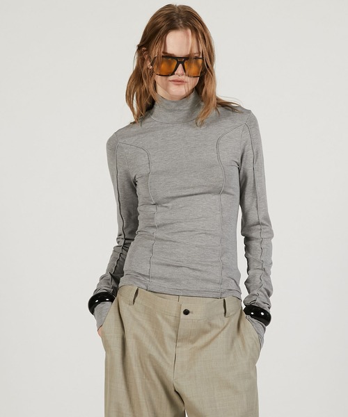 PRANK PROJECT（プランクプロジェクト）の「【2026Spring Pre-Order】ハイネックラインスキントップ / High-Neck Line Skin Top（その他トップス・レディース・ブラック/グレー/ホワイト・FREE）」の3枚目の写真