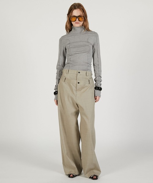 PRANK PROJECT（プランクプロジェクト）の「【2026Spring Pre-Order】ハイネックラインスキントップ / High-Neck Line Skin Top（その他トップス・レディース・ブラック/グレー/ホワイト・FREE）」の6枚目の写真