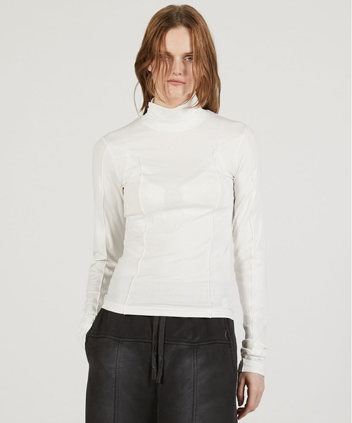 PRANK PROJECT（プランクプロジェクト）の「【2026Spring Pre-Order】ハイネックラインスキントップ / High-Neck Line Skin Top（その他トップス・レディース・ブラック/グレー/ホワイト・FREE）」の7枚目の写真