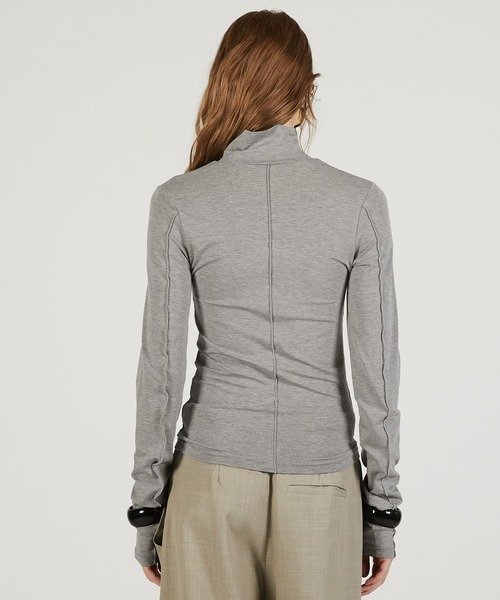 PRANK PROJECT（プランクプロジェクト）の「【2026Spring Pre-Order】ハイネックラインスキントップ / High-Neck Line Skin Top（その他トップス・レディース・ブラック/グレー/ホワイト・FREE）」の17枚目の写真