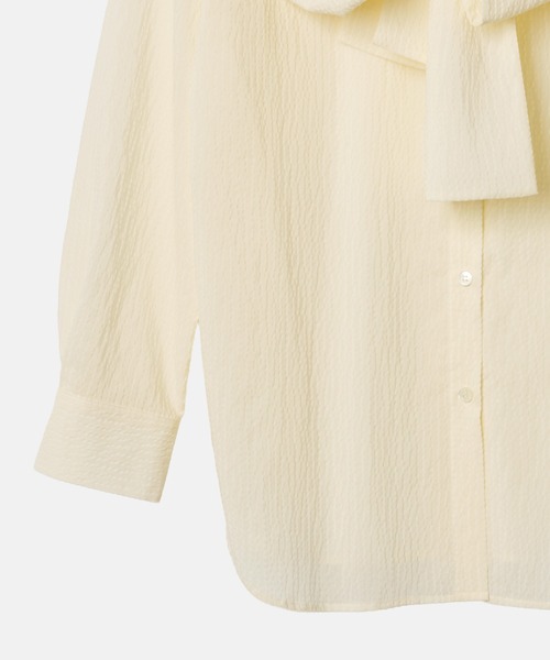 LE CIEL BLEU（ルシェルブルー）の「ギンガムチェックフーデッドシャツ / Gingham Check Hooded Shirt（シャツ/ブラウス・レディース・ホワイト/ブラック/ライトブルー/ダークグリーン・36）」の12枚目の写真