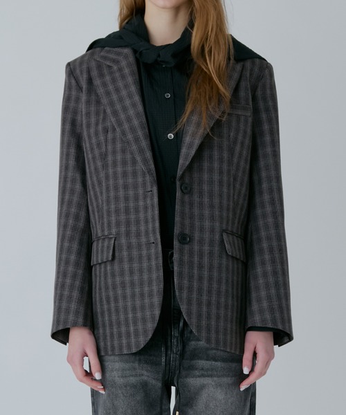 LE CIEL BLEU（ルシェルブルー）の「ギンガムチェックフーデッドシャツ / Gingham Check Hooded Shirt（シャツ/ブラウス・レディース・ホワイト/ブラック/ライトブルー/ダークグリーン・36）」の17枚目の写真