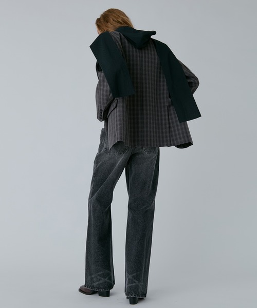 LE CIEL BLEU（ルシェルブルー）の「ギンガムチェックフーデッドシャツ / Gingham Check Hooded Shirt（シャツ/ブラウス・レディース・ホワイト/ブラック/ライトブルー/ダークグリーン・36）」の14枚目の写真