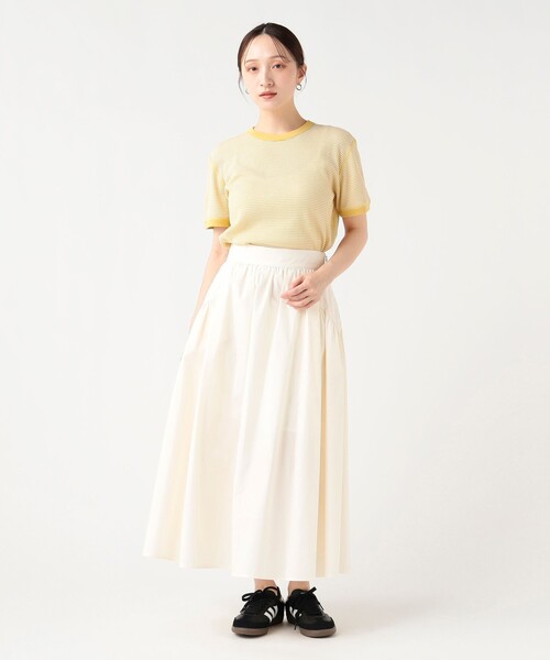 BEAMS HEART(ビームスハート)の「ワッフル ボーダー プルオーバー(Tシャツ/カットソー・レディース・ダークグリーン/パープル系その他5/ネイビー/イエロー・FREE)」の5枚目の写真