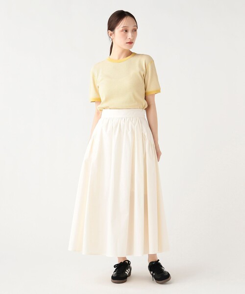 BEAMS HEART(ビームスハート)の「ワッフル ボーダー プルオーバー(Tシャツ/カットソー・レディース・ダークグリーン/パープル系その他5/ネイビー/イエロー・FREE)」の6枚目の写真