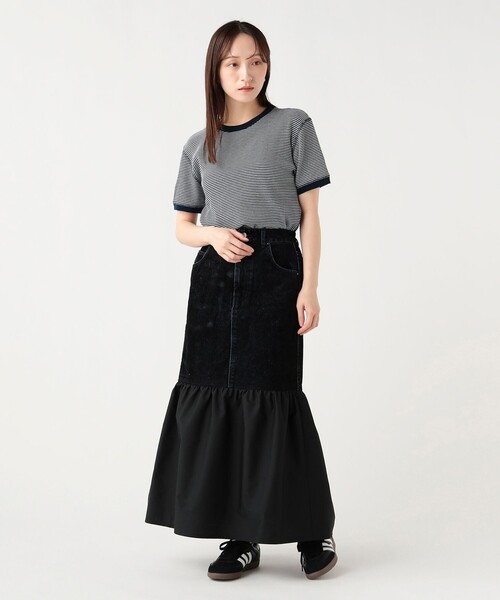 BEAMS HEART(ビームスハート)の「ワッフル ボーダー プルオーバー(Tシャツ/カットソー・レディース・ダークグリーン/パープル系その他5/ネイビー/イエロー・FREE)」の10枚目の写真