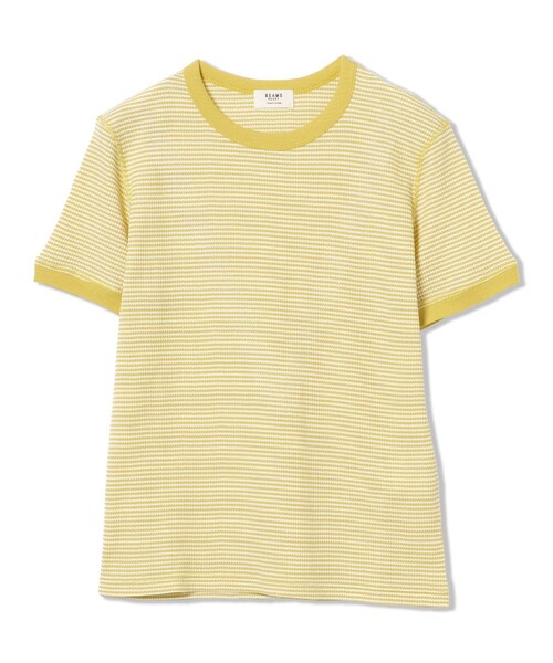 BEAMS HEART(ビームスハート)の「ワッフル ボーダー プルオーバー(Tシャツ/カットソー・レディース・ダークグリーン/パープル系その他5/ネイビー/イエロー・FREE)」の17枚目の写真