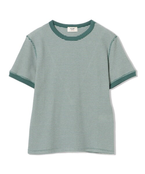 BEAMS HEART(ビームスハート)の「ワッフル ボーダー プルオーバー(Tシャツ/カットソー・レディース・ダークグリーン/パープル系その他5/ネイビー/イエロー・FREE)」の20枚目の写真