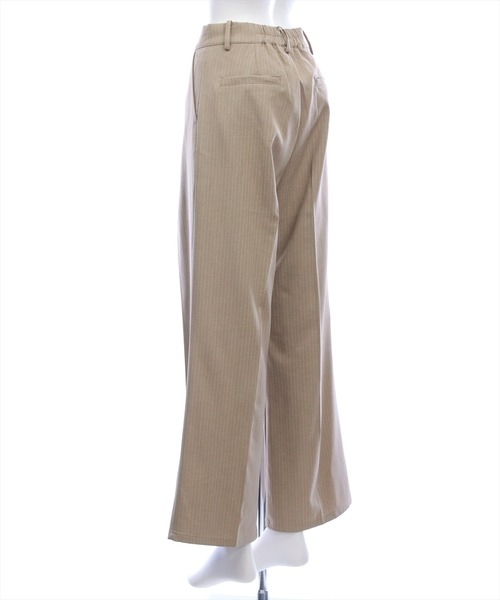 CLEAR BASIC（クリアベーシック）の「【低身長対応／サイズ展開あり】ストライプワイドパンツ(セット可)[オフィスカジュアル 着回し抜群 大人]≪新作≫（その他パンツ・レディース・チャコールグレー/ベージュ/ライトグレー・F/PF）」の12枚目の写真